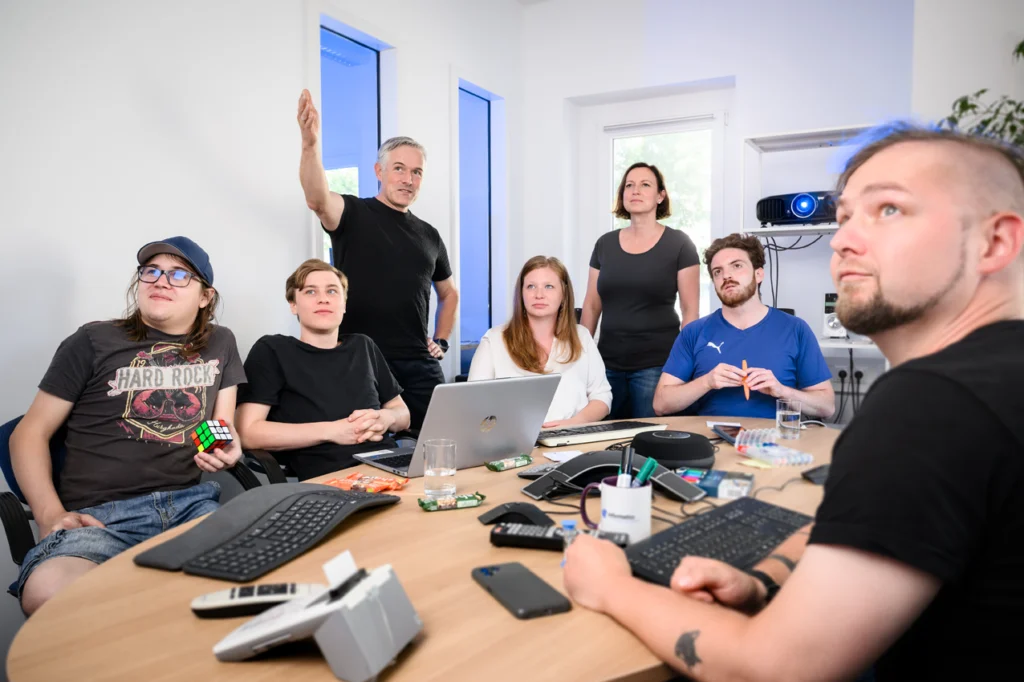 Besprechung der meddix RIS Entwicklungsabteilung