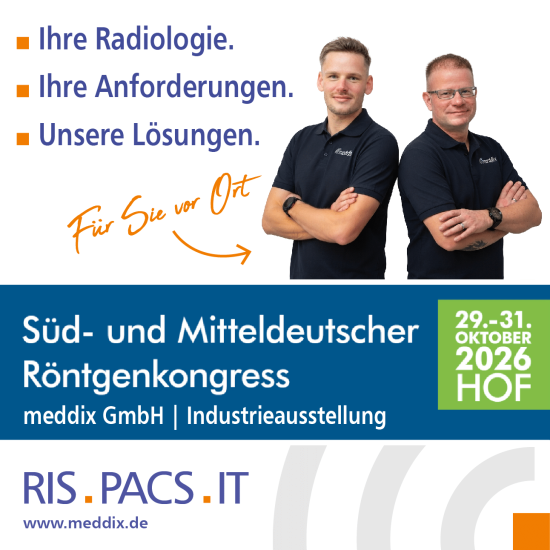 Beitragsbild: meddix beim RöKo in Hof